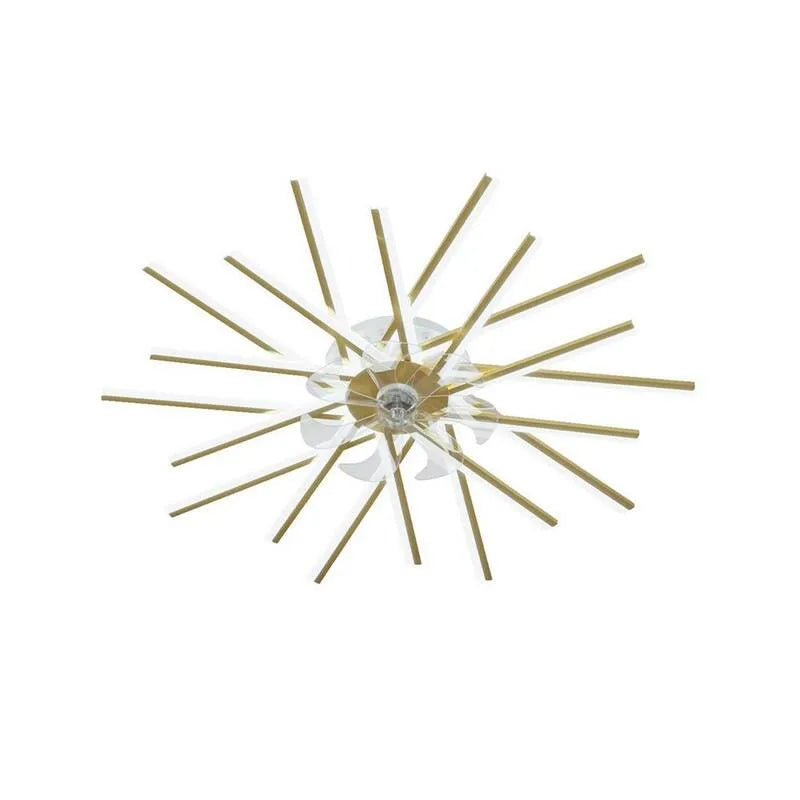 Ventilatore da soffitto 6-velocità, 45 in., motore CC, da interno, con telecomando, Oro