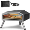 Pizza Forno all'aperto, Acciaio inossidabile, Design compatto portatile, Propane liquido, 13 pollici, Grill portatile in nero, Propane Powered