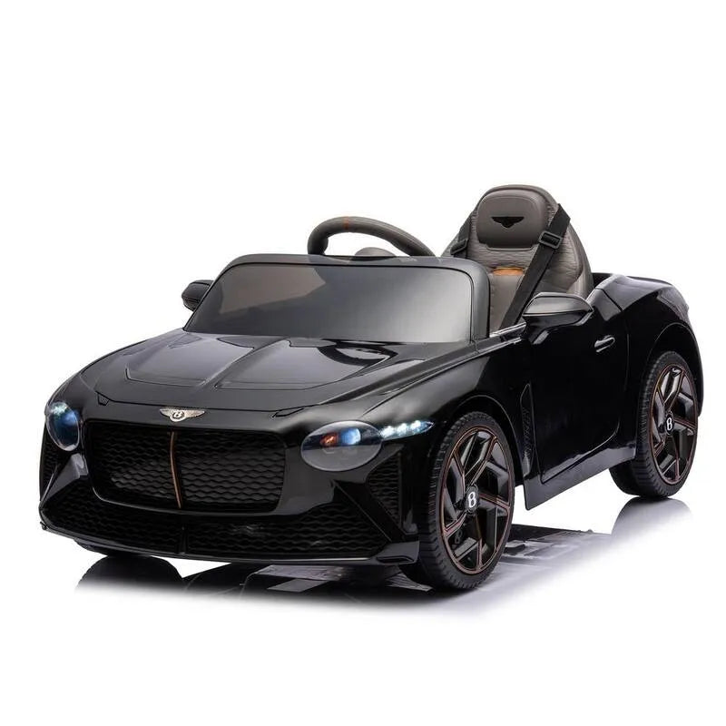 12-Volt, auto elettrica per bambini con licenza Bentley Kids Ride on auto con in nero