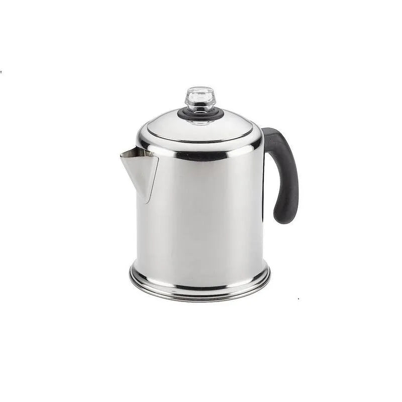 in argento, 12 Coppa in acciaio inossidabile percolator caffè con filtro permanente per nessun Mess