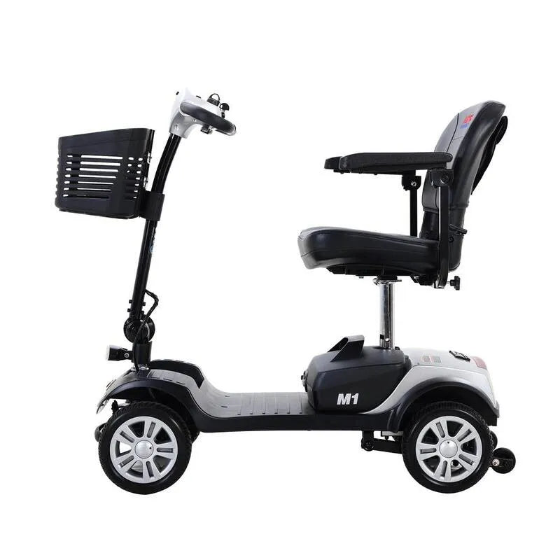 300, 4 ruote Scooter di mobilità compatta da viaggio con motore per adulti- 300 lbs.