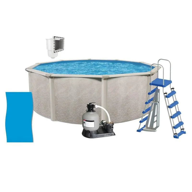 Lato duro con la pompa, 24 ft, 52 in., Scaldapavimenti, Liner, Skimmer