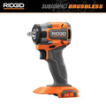 RIDGID, 18V, 3/8 in., Solo strumento, Chiave di impatto, Design senza fili, Design compatto portatile, senza spazzole