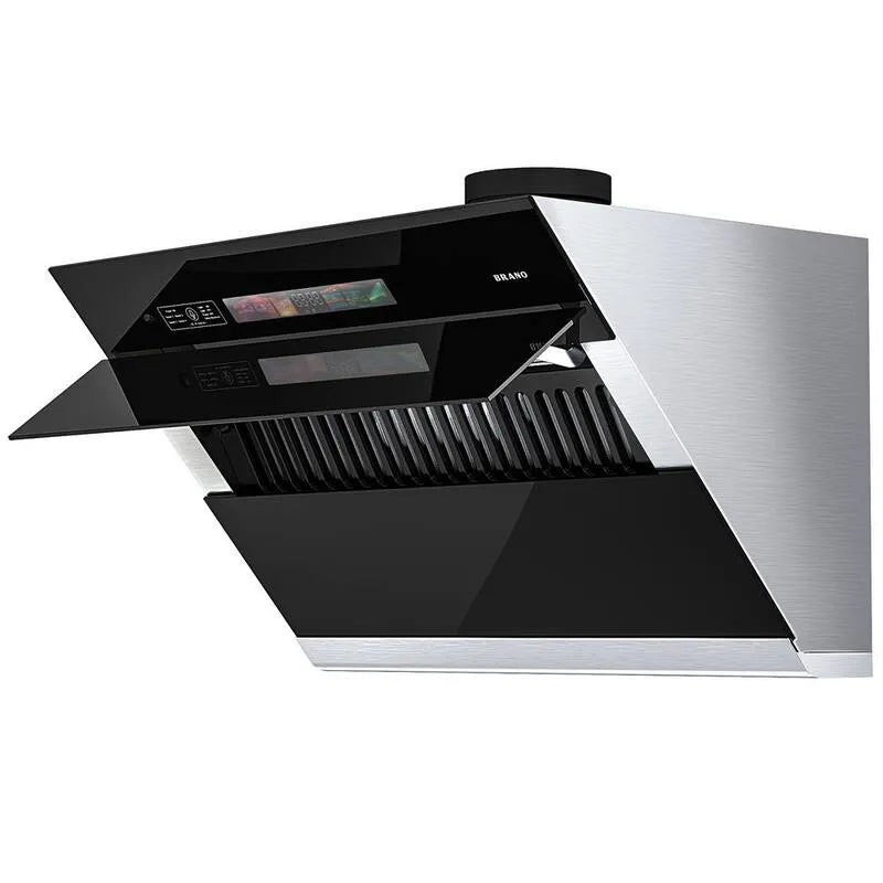 Cappa aspirante, Cappa, 30 pollici, Touch Controls, Wall-Mountable, Moderno, Sotto Gabinetto, Nero
