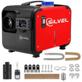 Riscaldatore di spazio 5KW-8KW, 27296 BTU, Telecomando, Controllo rapido, Funzione di calore, 12, con telecomando, Rosso
