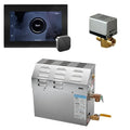 Generatore, 9000 W, 9 kW, Chrome lucido, vapore doccia generatore pacchetto con iSteamX controllo in nero lucido Chrome