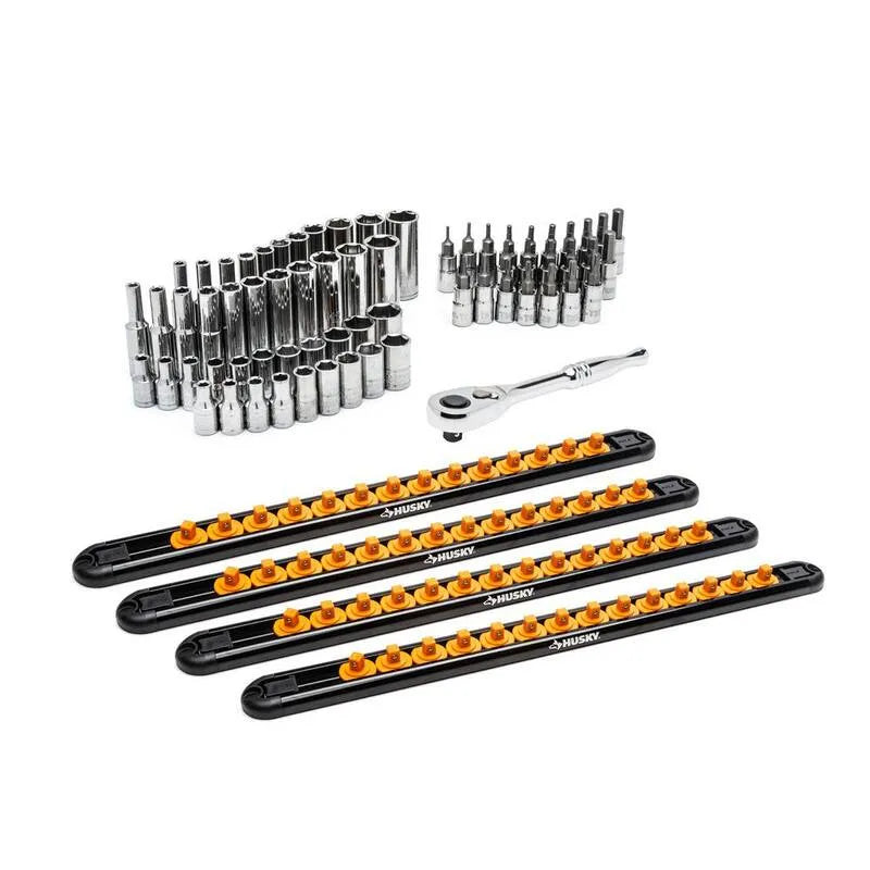 Husky 70 pezzi e Metric Presa e Set di bit, 1/4 in.