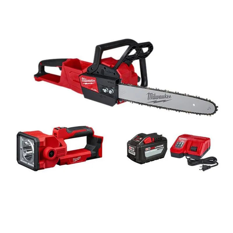 Milwaukee 2-utensile motosega, 16 in., 18V, M18, senza spazzole, Batteria, Rosso, Schermo a catena senza fili