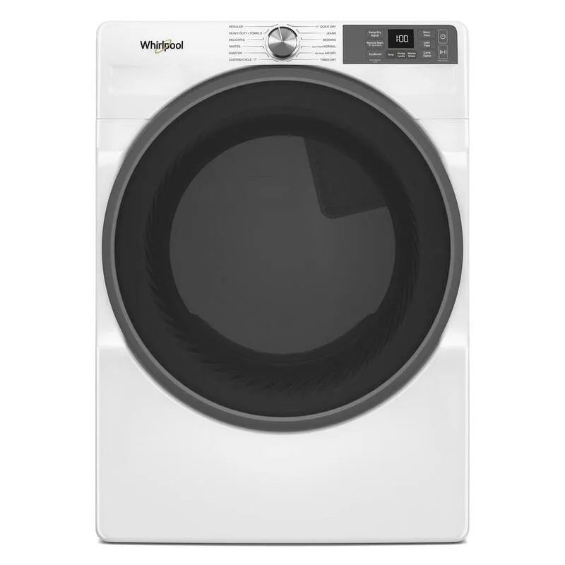 Asciugatrice a gas a carico anteriore Vented Whirlpool, 7. 4 cu. ft, bianco, 7.4 cu. ft, Asciugatrici e Asciugatrici