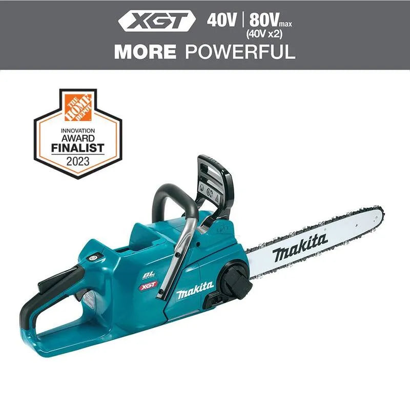 Makita XGT 16 motosega, 16 in., 40V, Solo strumento, senza spazzole