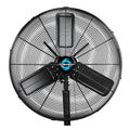 IPX4, 24 in. IPX4 Water-Resistant High Velocity ventilatore da parete in nero da esterno valutato con testa oscillante, 24 in.