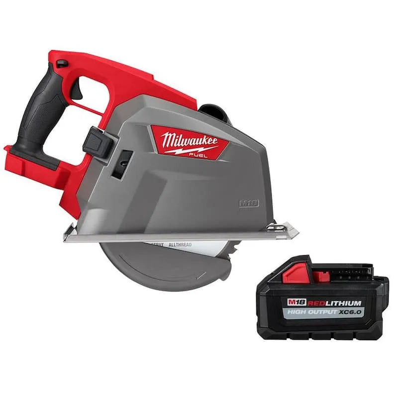 Sega circolare Milwaukee, 18V, 8 in., 6. 0 Ah, senza fili, Lithium-Ion senza spazzole Metal Cutless Sega circolare con 6. 0 Ah Batteria, 6.0 Ah