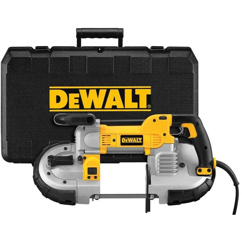 Sega a fascia DEWALT, 10 Amp, Kit di taglio profondo, Macchina di taglio di officina