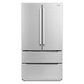 frigorifero 4-Door, 22, 5 cu. ft, Acciaio inossidabile, profondità del contropiede, 22.5 cu. ft