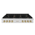 Cuocitore per porcellana da 8-Burner, 48 in., Autografo, Acciaio, Bronzo