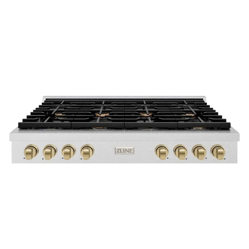 Cuocitore per porcellana da 8-Burner, 48 in., Autografo, Acciaio, Bronzo