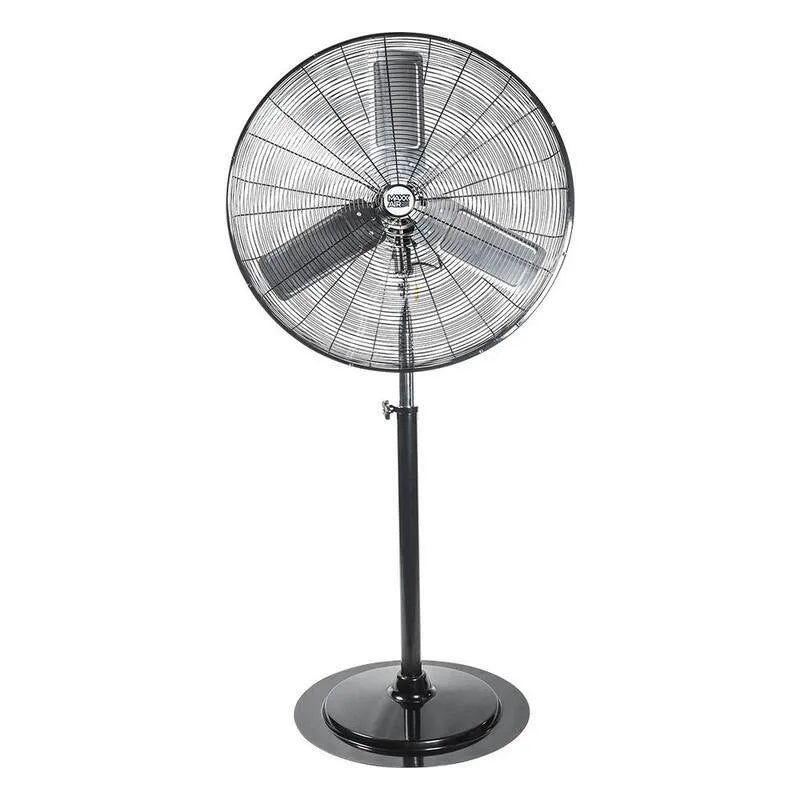 3-velocità, regolabile, 30 pollici. Ventilatore a pedale oscillante regolabile-altezza in nero con testa del ventilatore di inclinazione resistente, 30 pollici.
