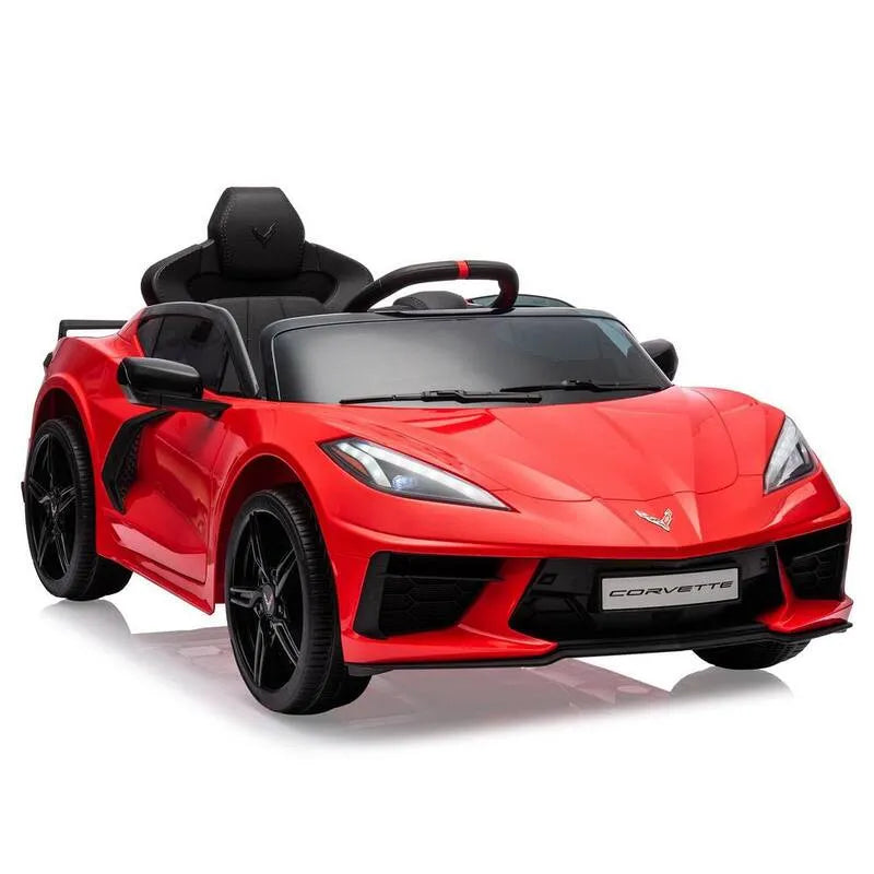 Telecomando, rosso, 12V bambini cavalcare su auto con licenza Corvette Toddles giocattolo elettrico dell'automobile sportiva, Veicoli elettrici per bambini