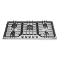 5-Burners Cuocitore a gas 5 barili, Acciaio inossidabile, 36 pollici, superficie di cottura al controsoffitto Sealed-Burner, 36 in