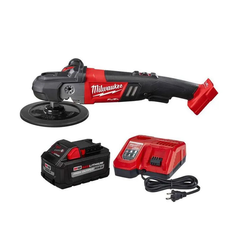 18-Volt Milwaukee Kit di avviamento Ah, Design senza cordone, 7 pollici, M18, 8. 0 Ah, senza spazzole, Velocità variabile, 8.0 Ah