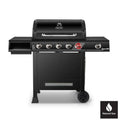 Griglia a gas, Griglia a gas naturale in Matte Nero con sistema di cottura multi-Functional TriVantage, Nero opaco, Griglie di gas naturali