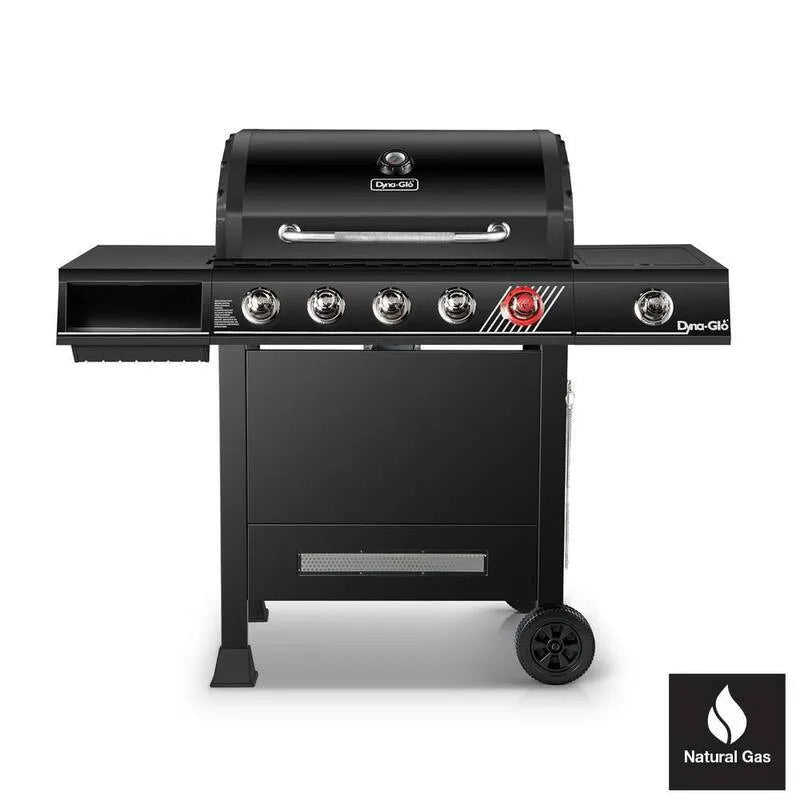 Griglia a gas, Griglia a gas naturale in Matte Nero con sistema di cottura multi-Functional TriVantage, Nero opaco, Griglie di gas naturali