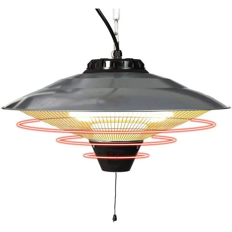 5100 BTU soffitto montato o appeso riscaldatore elettrico a infrarossi, impermeabile IP24, tecnologia a infrarossi, installazione di soffitto