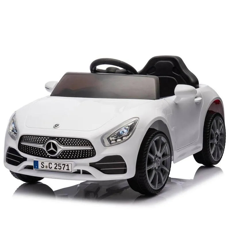 11MPH, 12V, con licenza Mercedes-Benz CLS 350, velocità 1. 24-3. 11MPH per bambini invecchiati 2-4., 350,12V, Bianco, Veicoli elettrici per bambini