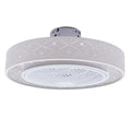 Ventilatore da soffitto, 21 pollici, da interno, Bianco, Telecomando Circolazione dell'aria, 21 in