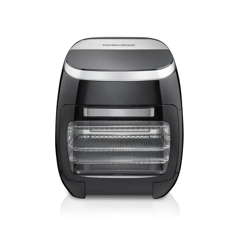 Hamilton Beach Air Fryer, 11. 6 qt, Funzione Rotisserie, Nero, 11.6 qt