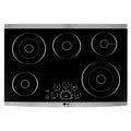 LG Electric piano cottura, Touch Controls, Acciaio inossidabile, 30 in., 5 bruciatore