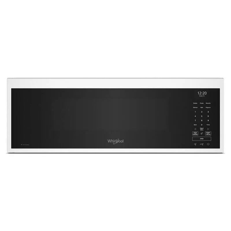 4-velocità Whirlpool Forno a microonde a 4 vie, 30 pollici, 1. 1 cu. ft, Smart Low Profile 1. 1 cu, Bianco, 1.1 cu. ft