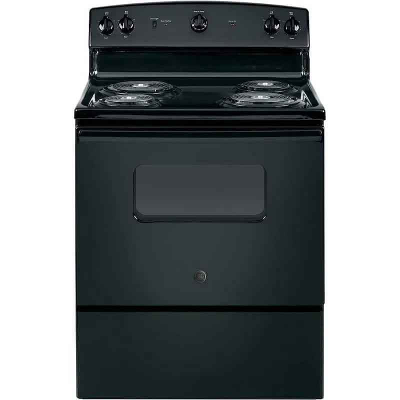 GE 30 in. 4 Burner Element incluso-Standing Gamma elettrica in nero