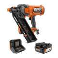 Kit per unghie di framing RIDGID 2-Pack, Design senza cordone, 18V, 4. 0 Ah, senza spazzole, Batteria, 4.0 Ah