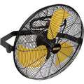IP44, 18 in. Ventilatore oscillante ad alta velocità interno/esterno del supporto della parete in giallo con IP44 Enclosure Motor, 18 in.