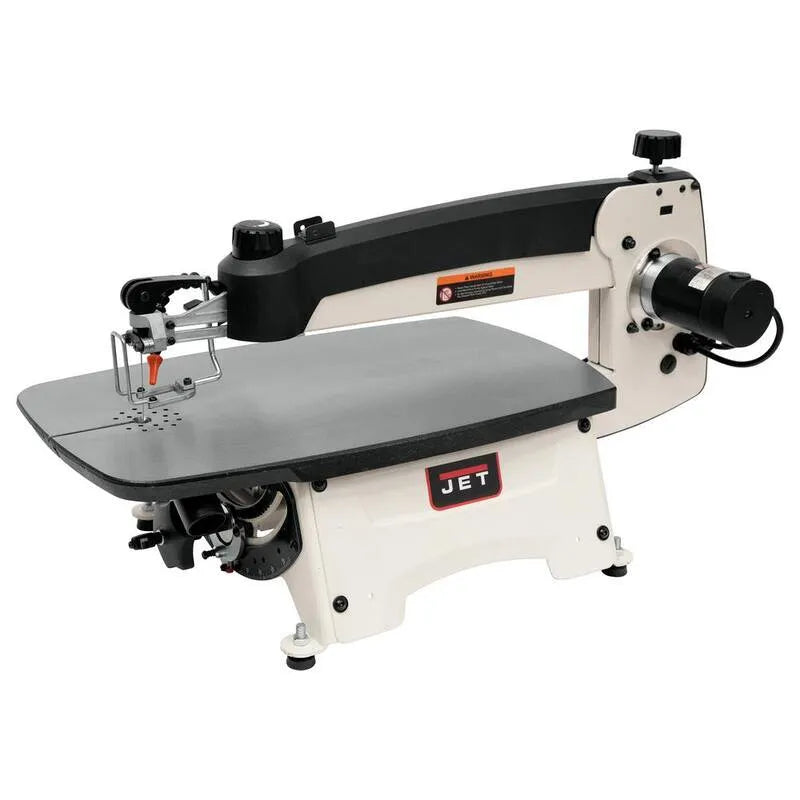 22 in. 120-Volt Scroll Saw con interruttore a pedale, Sega a scorricello JWSS-22B, Strumento di taglio del laboratorio