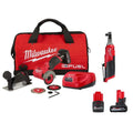 Milwaukee, senza fili Design, 12V, 3/8 in., 8 in., 5. 0 Ah, 2. 5 Ah, Ratchet con 5. 0 Ah & 2. 5 Ah Batterie, 5.0 Ah, 2.5 Ah