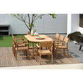 9 pezzi Set da pranzo in teak per piatti da 9 pezzi, coventry