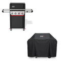 Weber EP-425 Bruciatore liquido barbecue a gas propano, 4-Burner, Compatibilità di lavoro, Nero