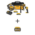 Kit Combo DEWALT 3-utensile, 20V, 60V, 5. 0 Ah Batteria e batteria 1. 7 Ah, Design senza fili, 6. 0Ah, 6.0Ah, 5.0 Ah, 1.7 Ah